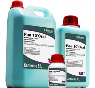 PAN 10 1 LITRO ALBENDAZOLE ORAL  BIMEDA BRASIL