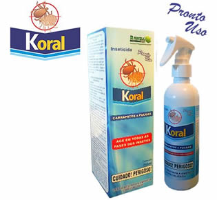 KORAL - P.U CARRAPATOS E PULGAS 240ML (PROMOÇÃO)